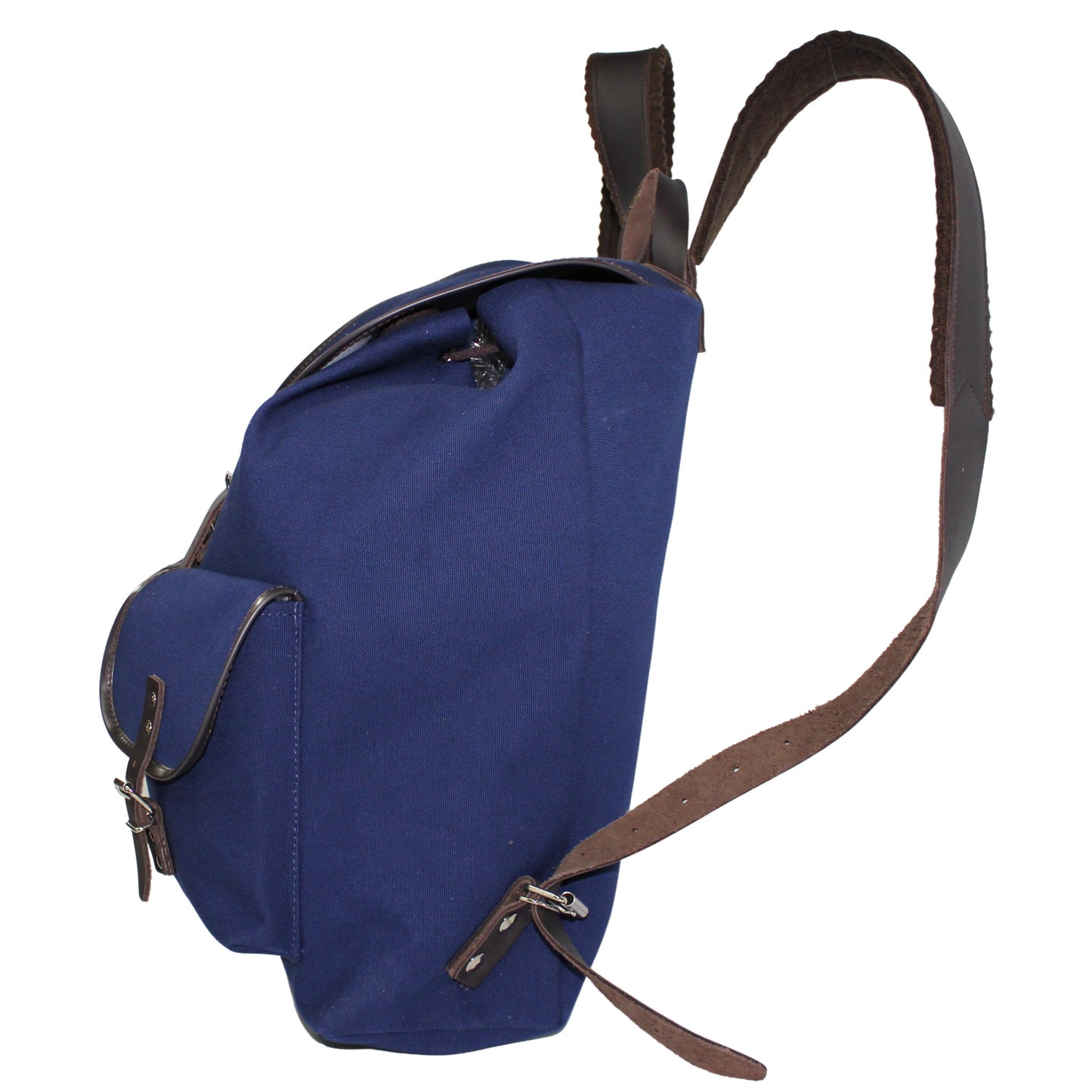 RU137 Baumwoll-Rucksack 17 L Blau mit dunklem Einfass
